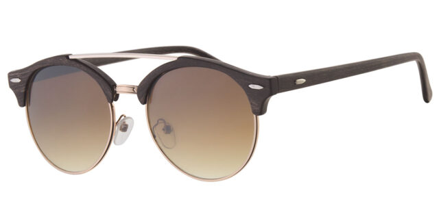 Ronde clubmaster zonnebril - L3202